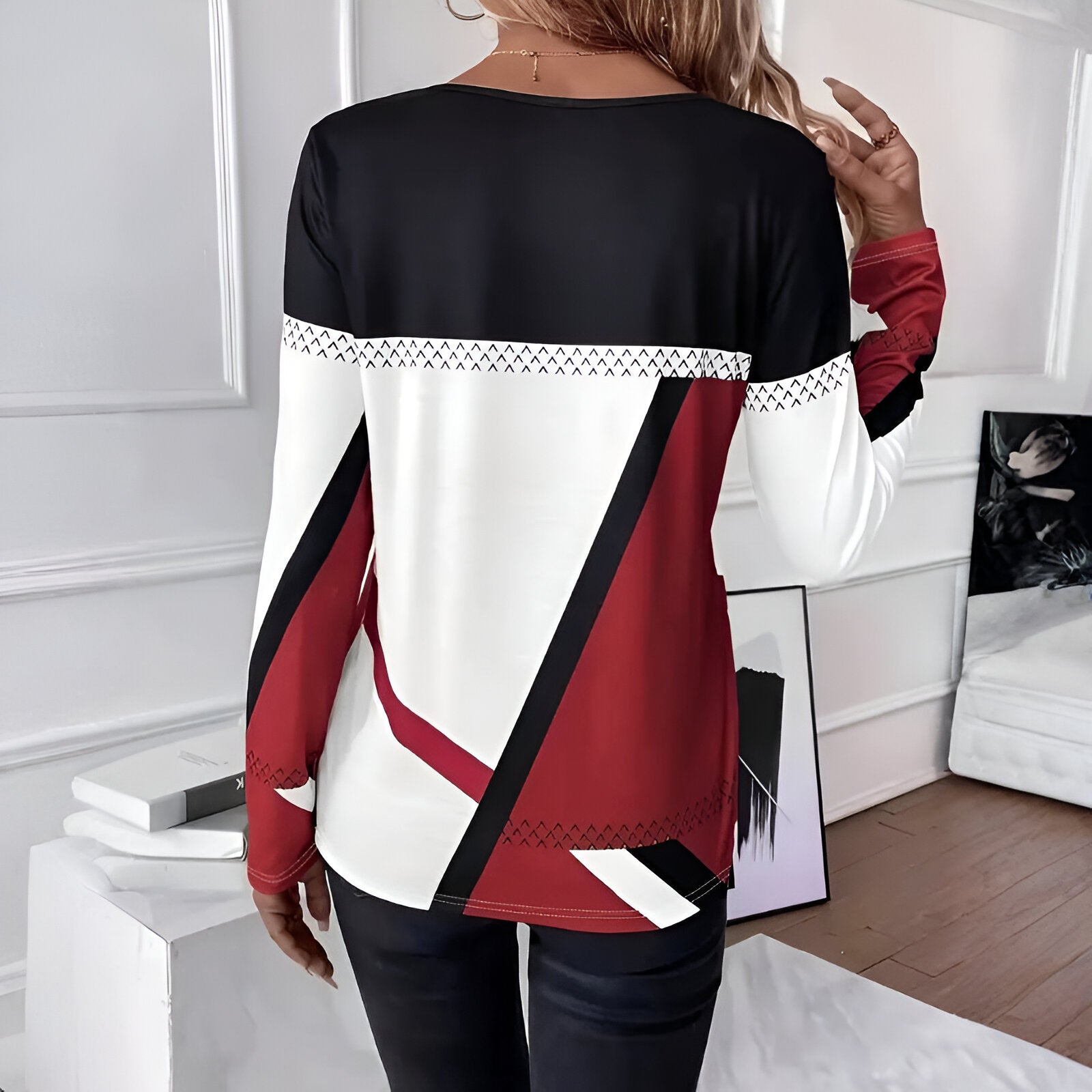 Róża – Stylowa Koszulka z Długim Rękawem