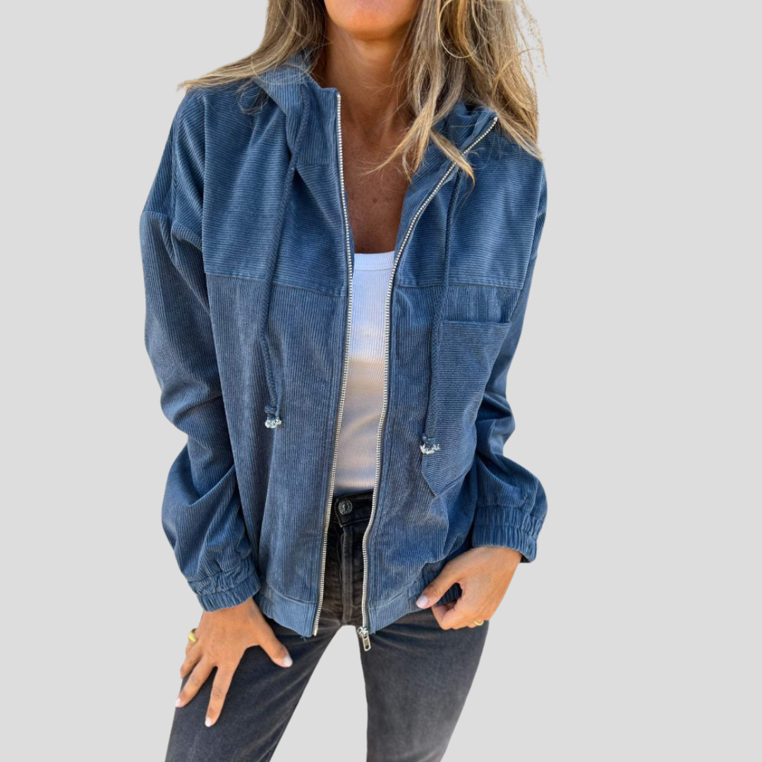 Krystyna - Ciepła i Miękka Kurtka Retro