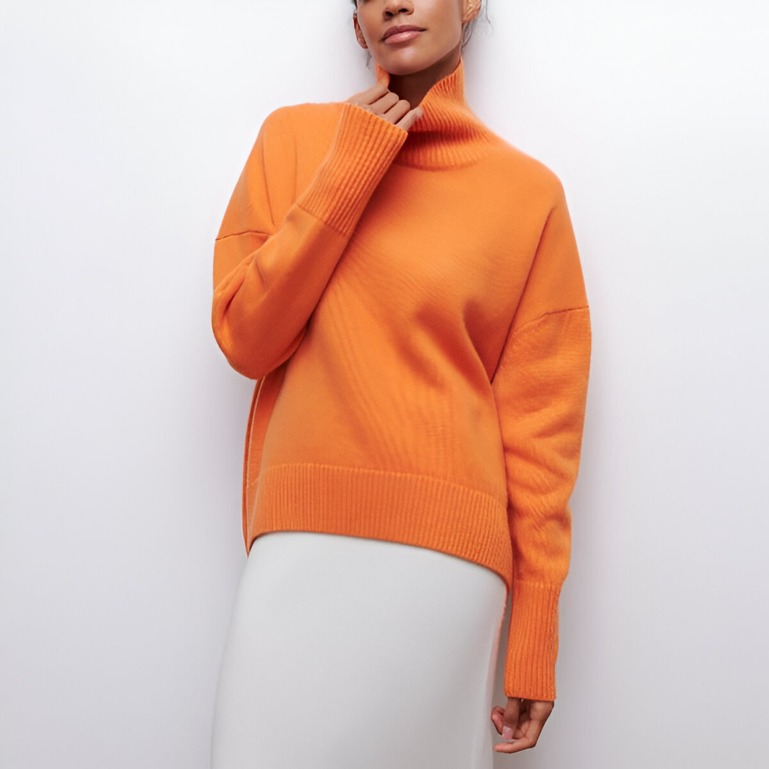 Kazimiera - Elegancki Sweter z Golfem