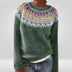 Teresa – Sweter Retro w Stylu Północy