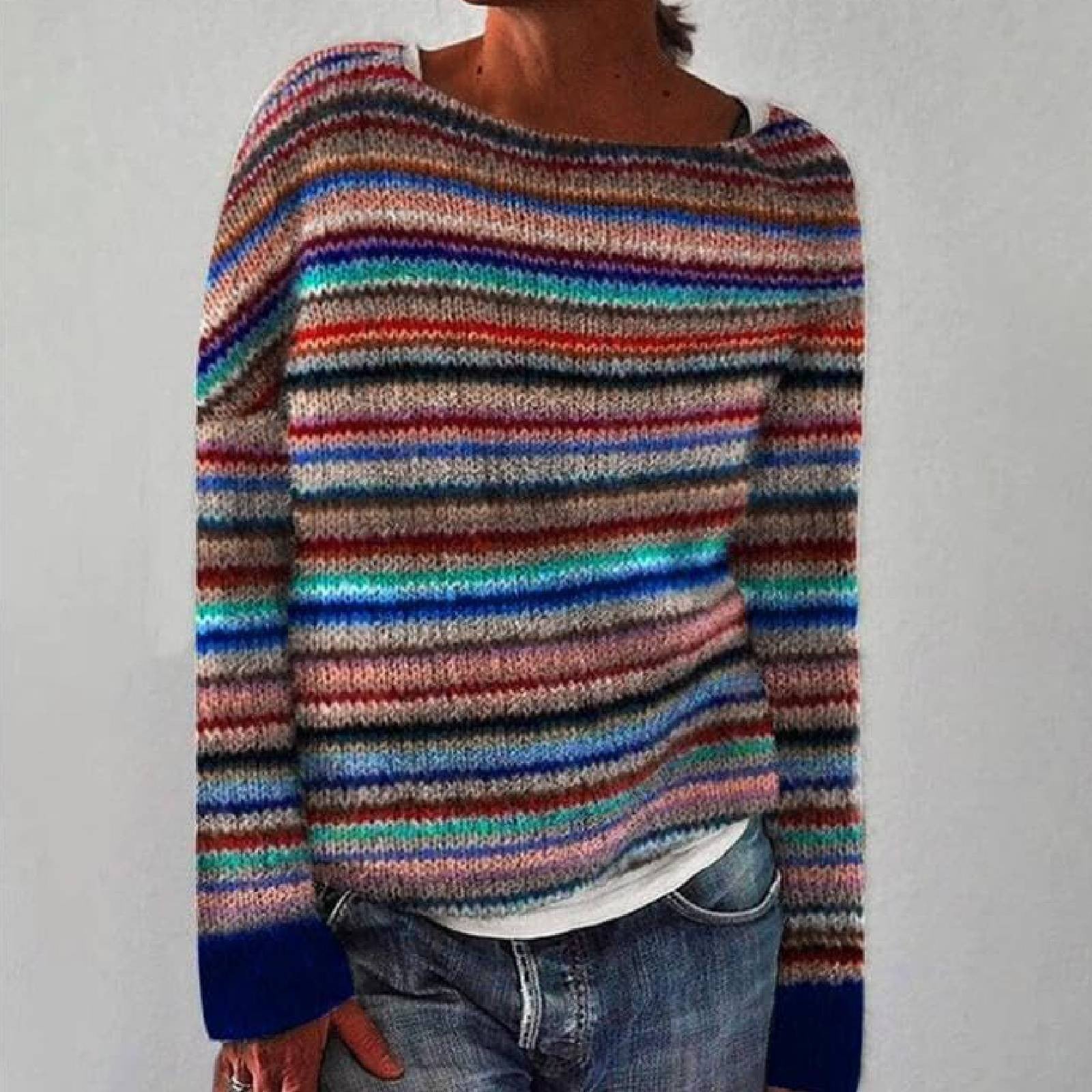 Eulalia – Sweter Retro w Stylu Północy