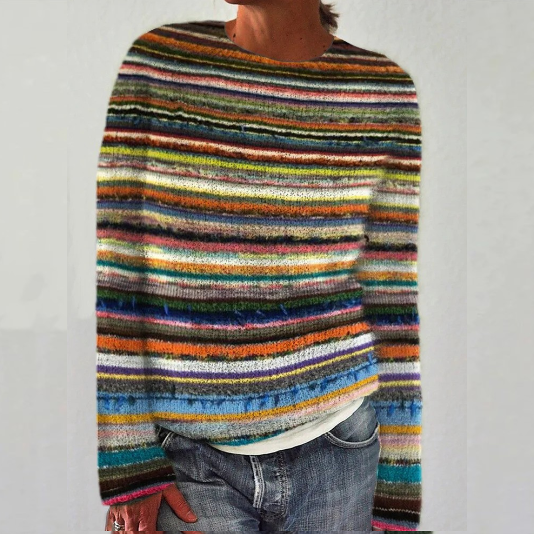 Antonina – Sweter Retro w Stylu Północy