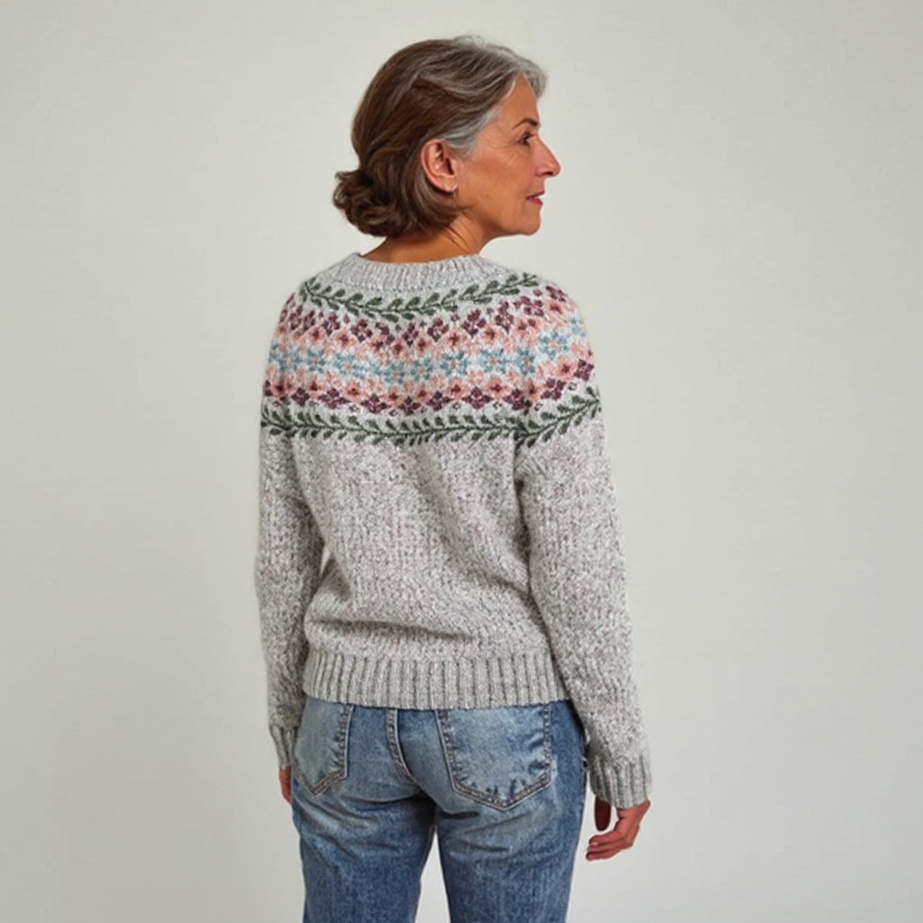 Wiesława – Sweter Retro w Stylu Północy