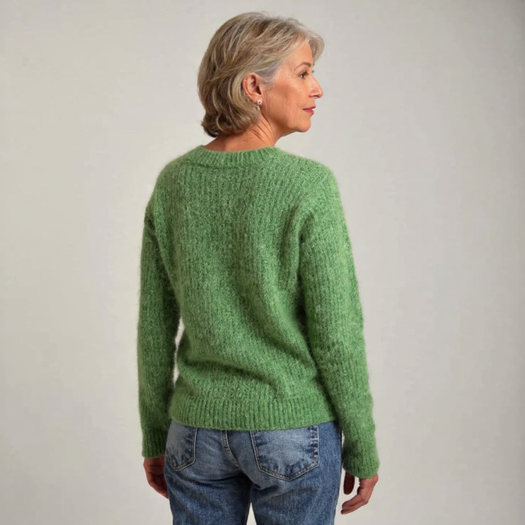 Jolanta – Sweter Retro w Stylu Północy