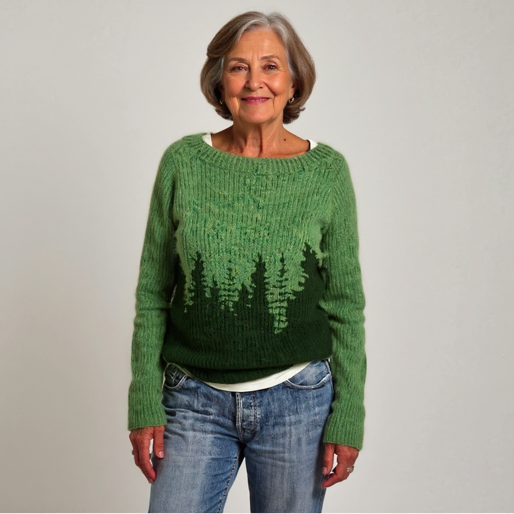 Władysława – Sweter Retro w Stylu Północy