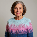 Krystyna-Maria – Sweter Retro w Stylu Północy